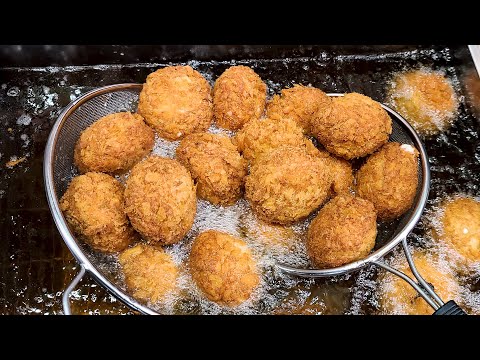 Видео: Лучшая традиционная рыночная еда! Огромная жареная курица, темпура из креветок, темпура из кальмара