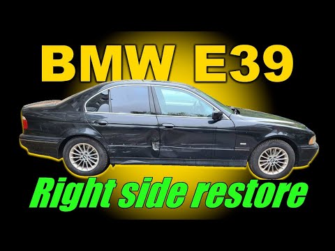 Видео: BMW E39. Right side repair. Ремонт правой стороны.