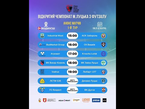 Видео: ФК Вокар-Ковель - ФК Зміна Луцьк | Відкритий чемпіонат м. Луцька | 1 тур