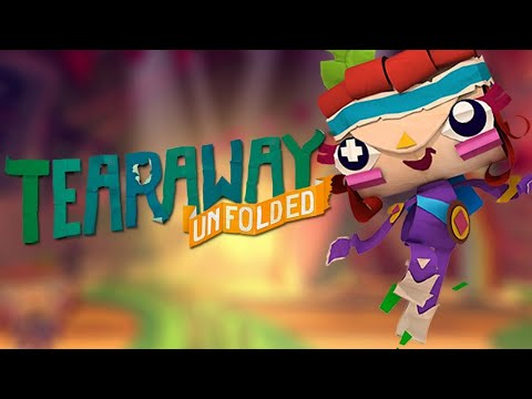 Видео: Tearaway Unfolded. Сорванец. Развернутая история. Знакомство с игрой.