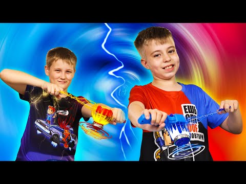 Видео: ВЫЗВАЛ ДРУГА НА БОЙ! Кто станет чемпионом? // Волчки Super Spin Combo