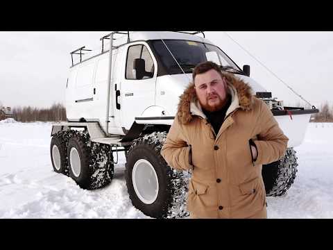 Видео: Кержак- снегоболотоход для народа 6х6