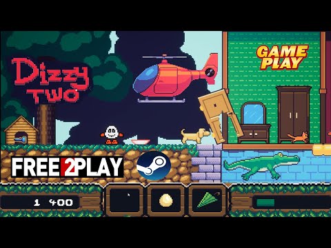 Видео: Dizzy Two (Диззи 2) ★ Gameplay ★ PC Steam [ Free to Play ] Game 2021 ★ HD 1080p60FPS