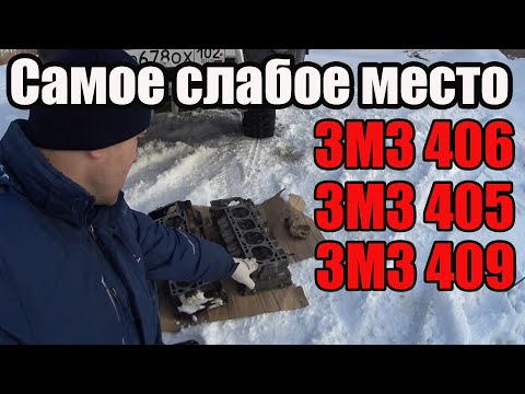Видео: Самое слабое место двигателей: ЗМЗ 405, ЗМЗ 406, ЗМЗ 409, ЗМЗ ПРО.