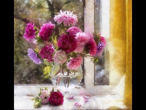 Видео: ОНЛАЙН ОТКРЫТЫЙ МАСТЕР-КЛАСС МАСЛОМ - АСТРЫ