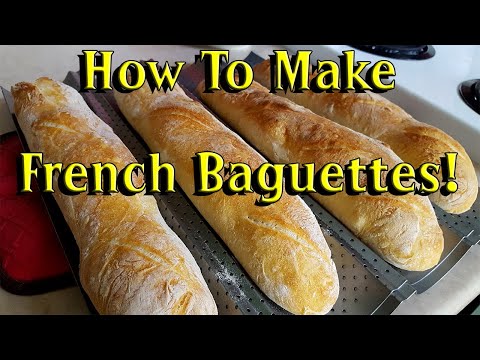 Видео: Рецепт французского багета! (Как приготовить французский багет) Рецепт французского багета от Wil...