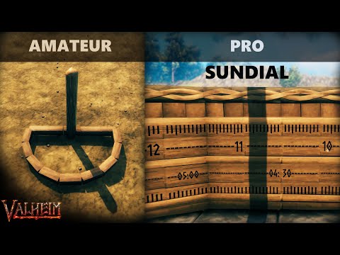 Видео: Три уровня солнечных часов 🕗 Valheim Time Keeping