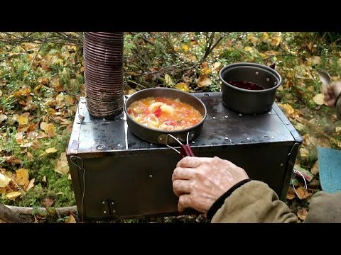 Видео: Печка для палатки (разборная, самодельная)