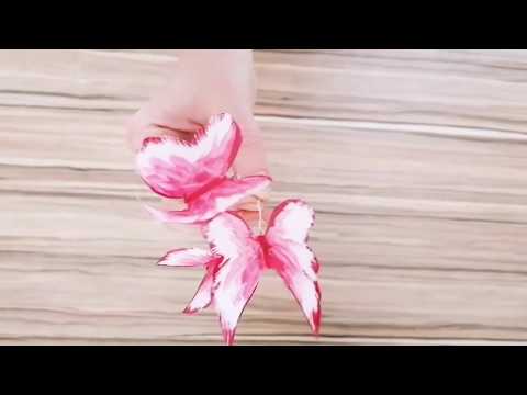 Видео: Бабочки из вафельной бумаги / Wafer paper butterfly /Waffelpapierschmetterling