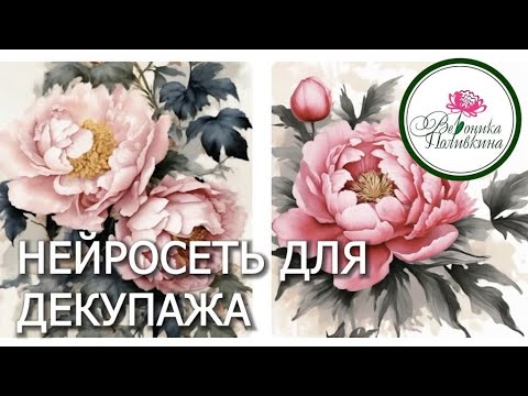 Видео: Учимся делать уникальные  картинки для декупажа с помощью нейросети