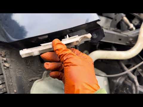 Видео: Снятие и замена бампера передних фар Nissan Note #nissannote #обслуживание #бампер