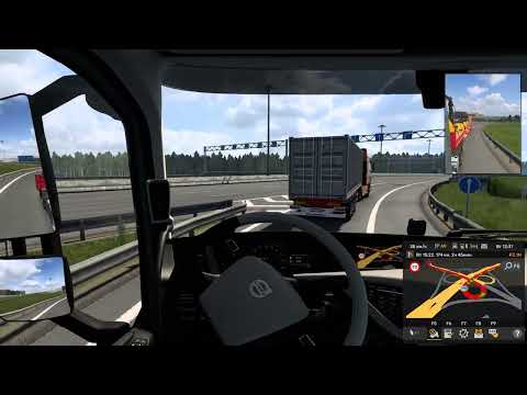 Видео: Euro Truck Simulator 2 Рейс СПБ   Луга   # 7