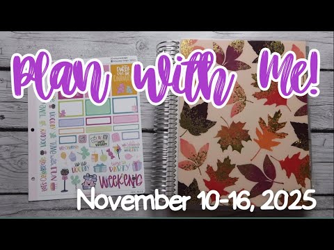 Видео: Планируйте вместе со мной! 10–16 ноября 2025 г.