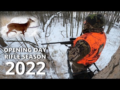 Видео: День открытия стрелкового сезона 2022 года — день жуткого холода... но ДВЕ метки заполнены!!!