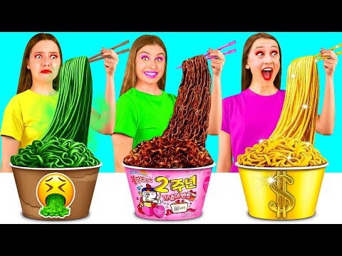 Видео: Бедная vs Богатая vs Ультра Богатая еда Челлендж | Битвы с Едой от Fun Challenge