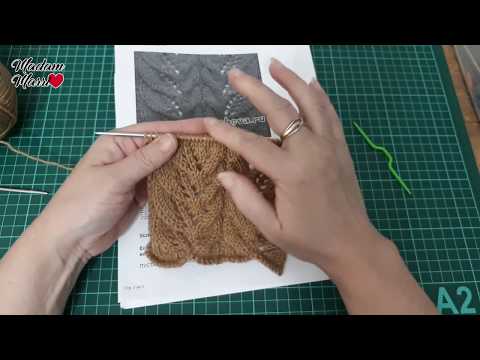 Видео: Ажурные листья с косами  Для начинающих