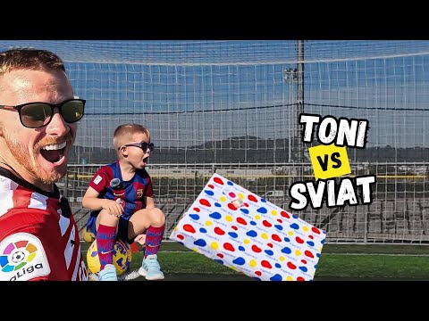 Видео: Челлендж на поле: Отец и 4-летний сын сражаются за приз! Кто выиграет?