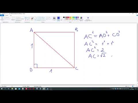 Видео: Найти диагональ квадрата