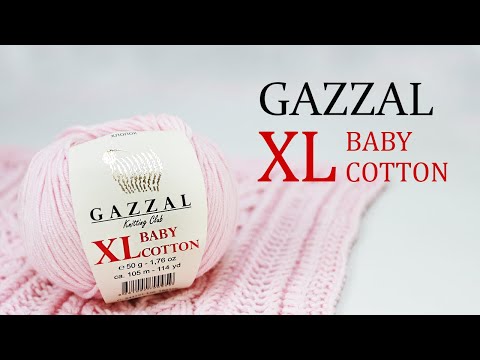 Видео: Gazzal Baby Cotton XL . Обзор пряжи