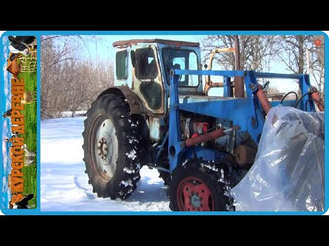 Видео: новое рулевое на тракторе т-40, ждем три отела один за одним, жизнь в деревне