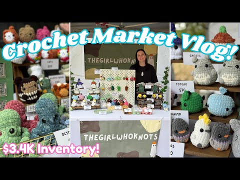 Видео: Видеоблог о рынке вязания крючком! + Подготовка к рынку, цены и результаты! 🌻 | Amigurumi