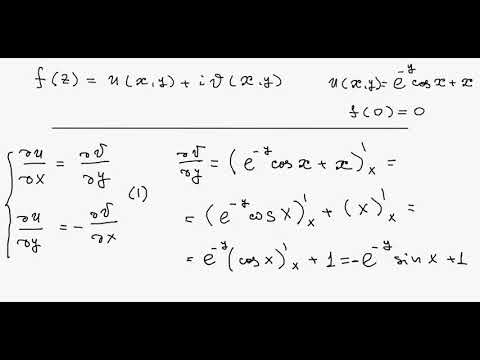 Видео: Теория функций комплексного переменного (ргр). Задание № 1.
