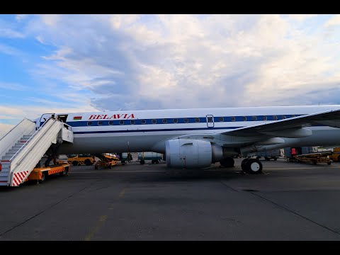 Видео: Минск - Москва Embraer-195 Белавиа