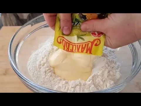 Видео: Перемешайте МАЙОНЕЗ С МУКОЙ! Мало кто знает этот секретный рецепт! Муж в восторге!