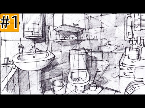 Видео: Как нарисовать ИНТЕРЬЕР? #1 Дизайн интерьера
