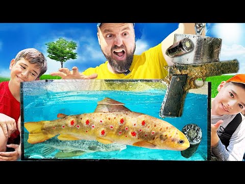 Видео: НАМЕРИХМЕ ОРЪЖИЕ В ЮЖЕН ПАРК! Риболов с магнит и кеп!