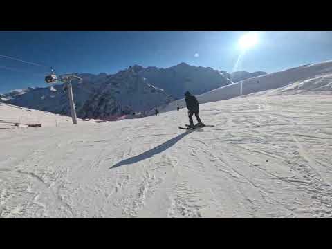 Видео: Эльбрус спуск Гарабаши-Азау. 27.01.2025