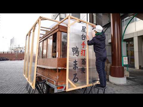 Видео: Японский ресторан Miyagi Sendai. Настоящая ручная работа. Фургончик с едой, где подают собу.