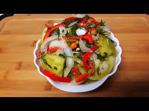 Видео: 🔶ВКУСНЕЙШИЙ САЛАТ ИЗ ЗЕЛЕНЫХ ПОМИДОРОВ.ЗАГОТОВКИ НА ЗИМУ🔶