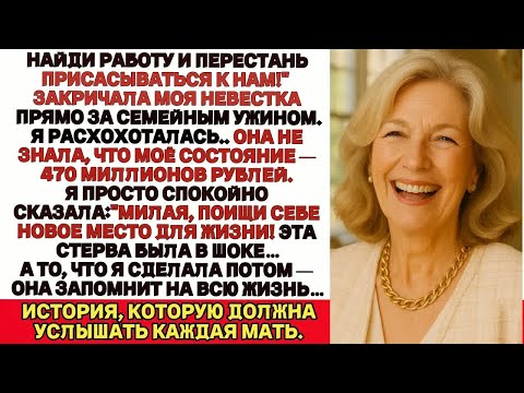 Видео: Найди работу и перестань быть нахлебницей!＂ — крикнула невестка за ужином. Я расхохоталась...
