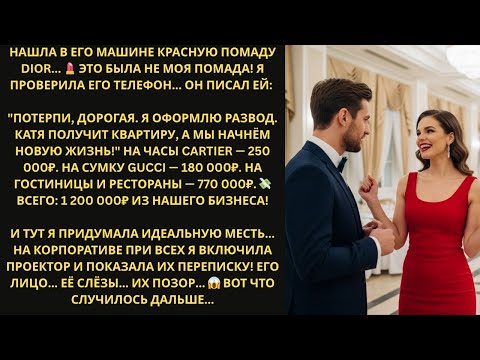 Видео: Секретарша мужа 'случайно' оставила помаду в его машине — моя месть была ГЕНИАЛЬНОЙ!