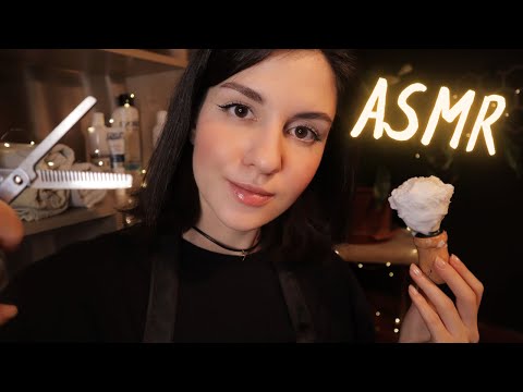Видео: АСМР Бритье и стрижка ✂ Тихий голос / ASMR Haircut & Shave