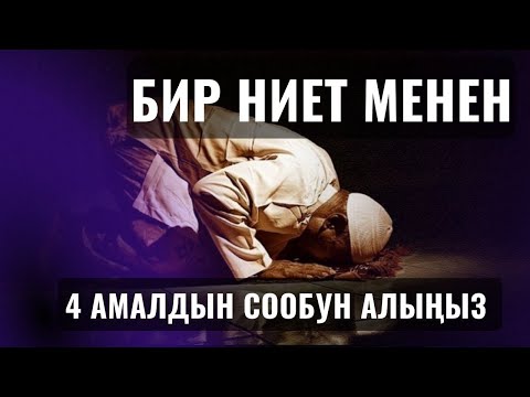 Видео: БИР НИЕТ МЕНЕН 4 АМАЛДЫН СООБУН АЛЫҢЫЗ ||Максат ажы Тоутомушев||