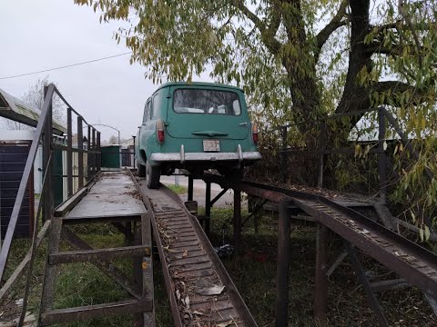 Видео: Москвич-423Н приехал на автовозе в Москву / везу его домой / делаю тормоза и регулирую клапана.