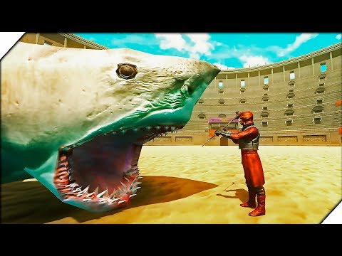 Видео: ОГРОМНАЯ АКУЛА МЕГАЛОДОН против МАГОВ - Игра Beast Battle Simulator Обзор  Боевой симулятор зверя
