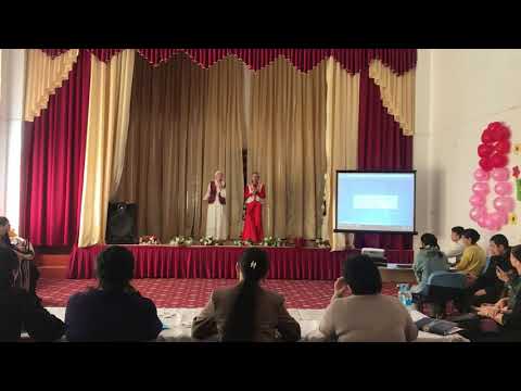 Видео: "Сұлу қыз, сырлы жеңге" байқауы. Таныстыру кезеңі. Әбілпатта Бірғаным