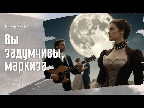 Видео: Романс Серебряного века: Н.Гумилев - "Вы задумчивы, маркиза" | AI Synthesis