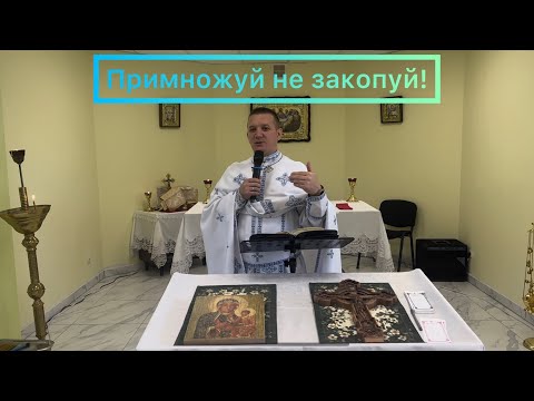 Видео: Примножуй не закопуй! - о. Роман Братковський