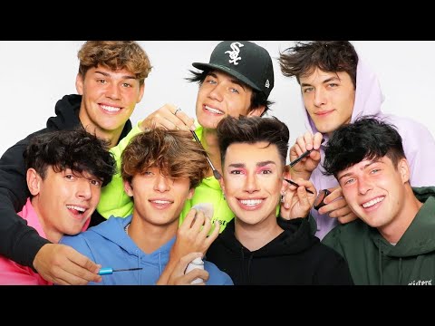 Видео: Макияжная эстафета от Свей Хаус tiktok. Джеймс Чарльз на русском