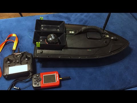 Видео: Прикормочный кораблик для рыбалки после года использования.