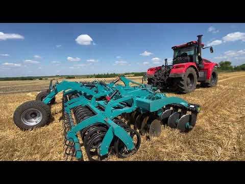 Видео: Лущильник Мастер 8000 кировец 740 Пр Мерс