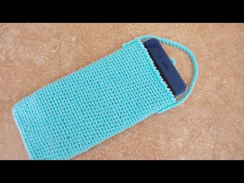 Видео: Чехол для телефона крючком/Crochet  bag for phone/Сумочка для телефона крючком ПРОСТО Урок 165