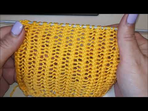 Видео: НЕВЕРОЯТНО КРАСИВАЯ СЕТОЧКА спицами. Вяжется очень просто.