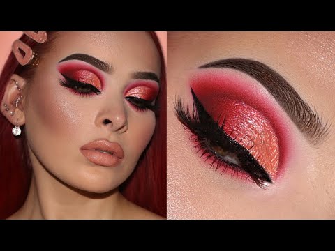 Видео: КАК: Сияющая кожа | Урок макияжа в нежных красных и персиковых тонах