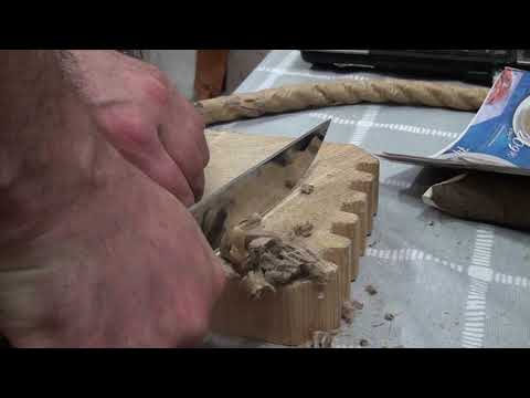 Видео: Сталь 65х13 тест просто на удержание РК. Канат 22 мм джут.