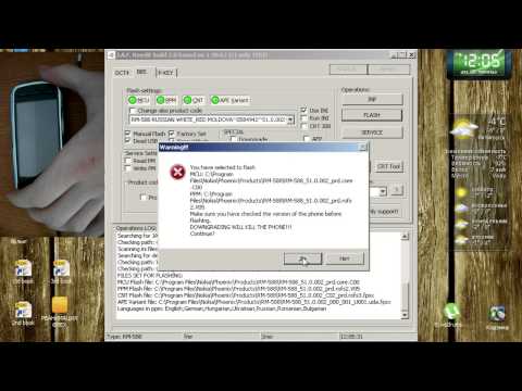 Видео: Прошивка Nokia 5230 с помошью Jaf.